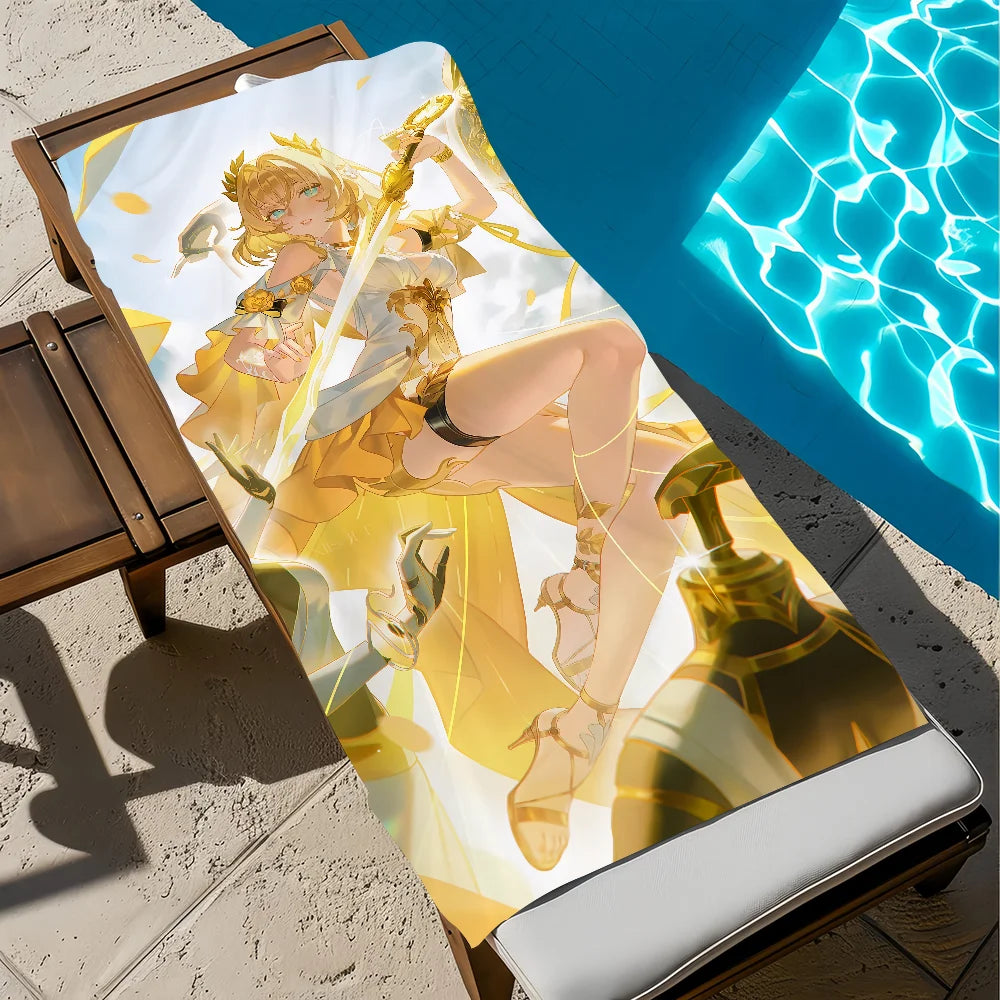Honkai Star Rail Aglaea Quick-Dry Beach Towel | Soft Pool Towel