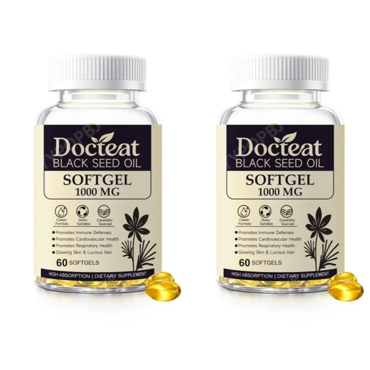 Black Seed Oil Softgels – Daily Immune Support | 60 Count