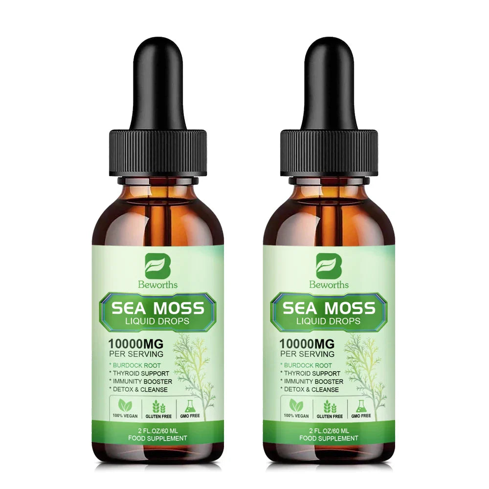 BEWORTHS Organic Sea Moss Drops – Gut, Immunity & Energy