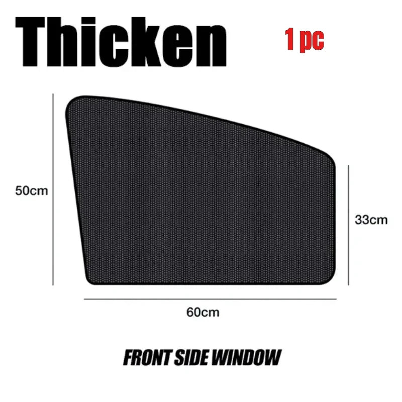 Car 5D Magnetic Mesh Sunshade Heat Insulation Strong Magnetic Adsorption Type Sunscreen Covers Car Side Window Blackout Curtains Peaceful Pleasures Health and Wellness enlarged front wind