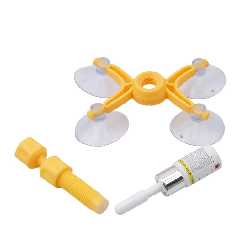 Windshield Repair Kit Quick Fix Car Cracked Glass Windscreen Resin Sealer DIY Auto Window Screen Polishing Peaceful Pleasures Health and Wellness