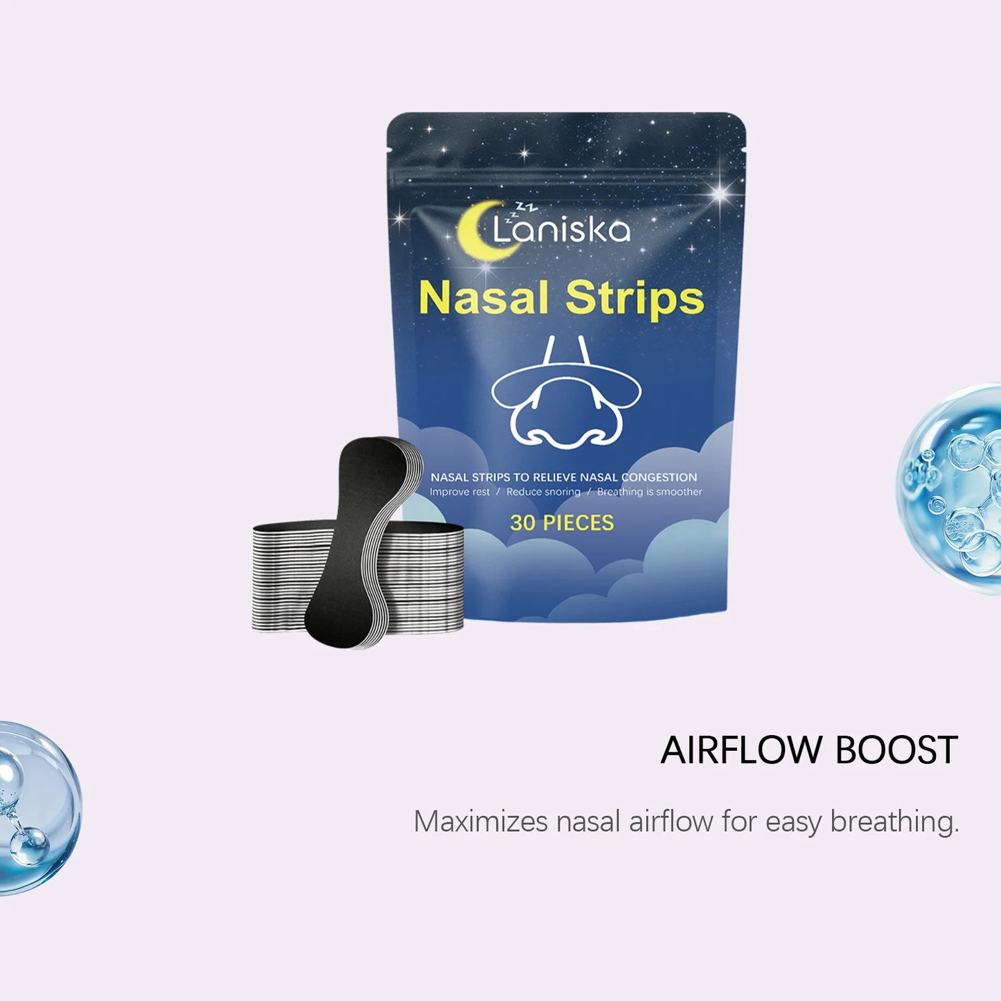 Nasal Strips for Nighttime Breathing | Gentle, Unisex & Daily Use