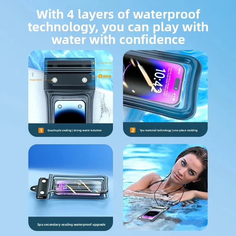 waterproof smartphone case cellphone pouch phone armbands and pouches waterproof phone bag floating phone case under water Peaceful Pleasures Health and Wellness