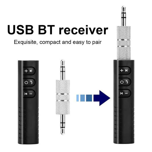 Wireless BT Compatible 5.0 Receiver Transmitter Adapter 3.5mm Jack For Car Music Audio Aux Headphone Reciever Handsfree Reciever Peaceful Pleasures Health and Wellness