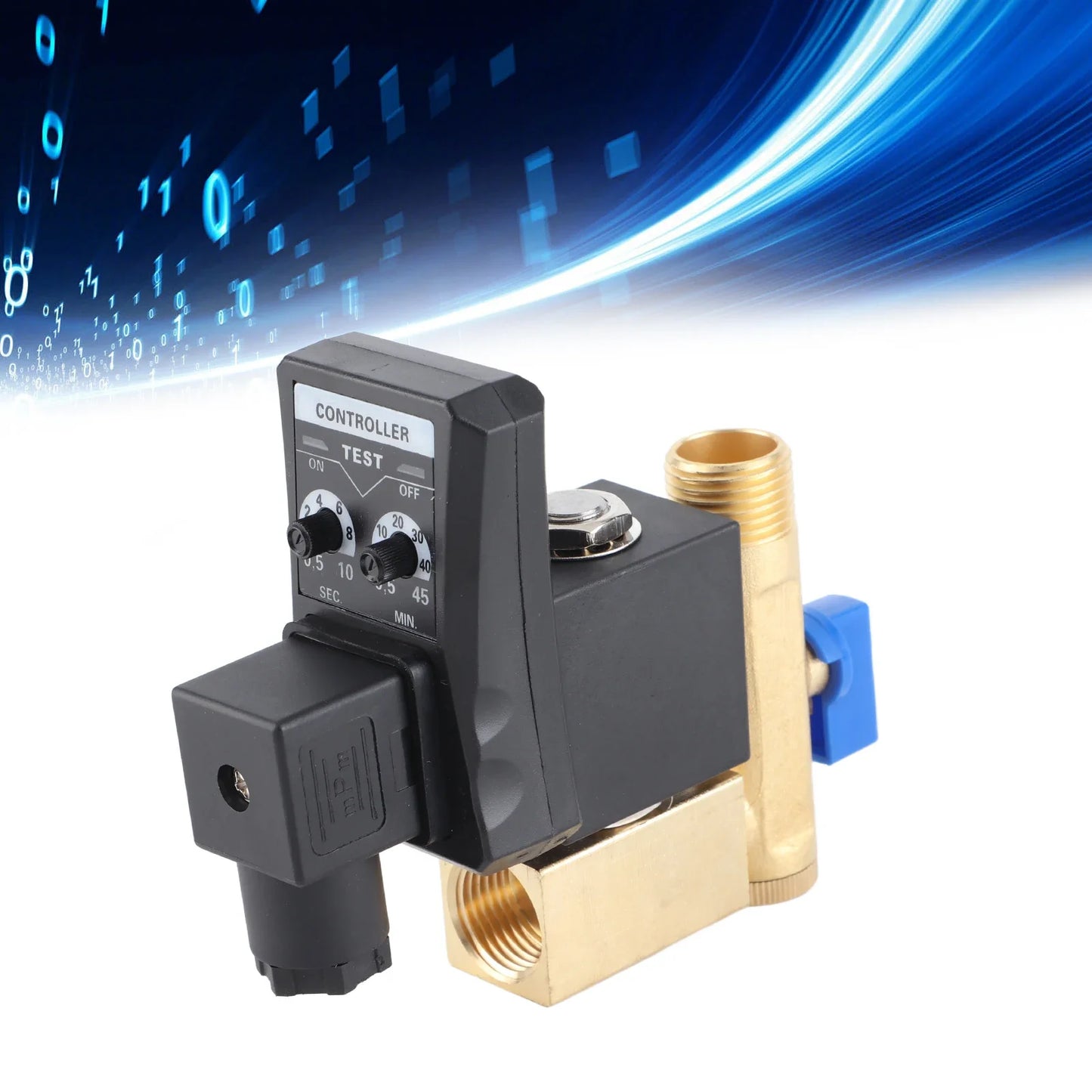 Electronic Timed Drain Valve G1 2 DN15 Automatic Air Compressor