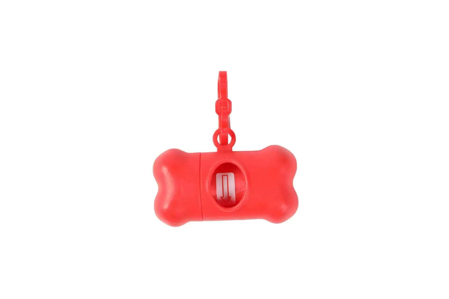 Bone-Shaped Dog Poop Bag Dispenser with Leash Clip