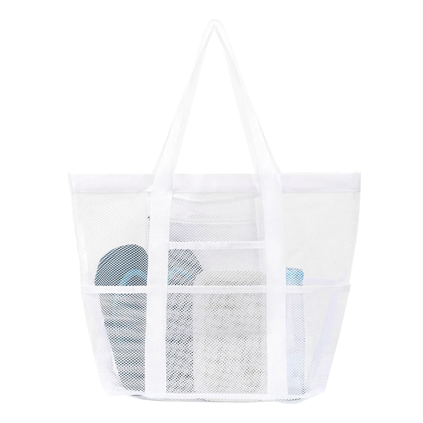 Mesh Beach Tote Bag | Large Multi-Pocket Pool & Travel Bag