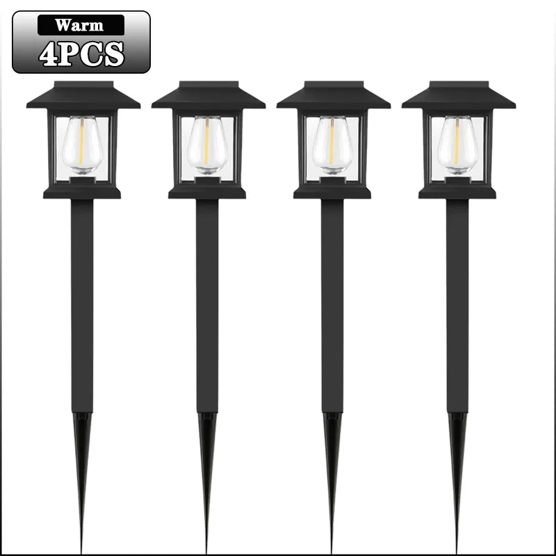Solar LED Ground Stake Lights – Garden & Lawn 2–8 Pack