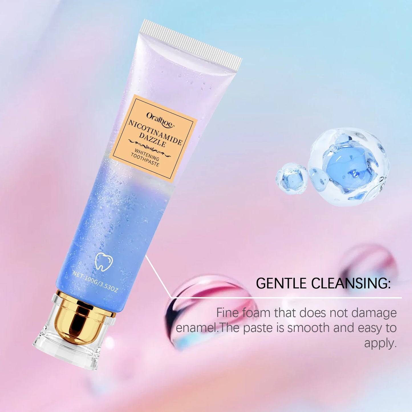 Oralhoe Niacinamide Whitening Toothpaste – Stain & Plaque Remover