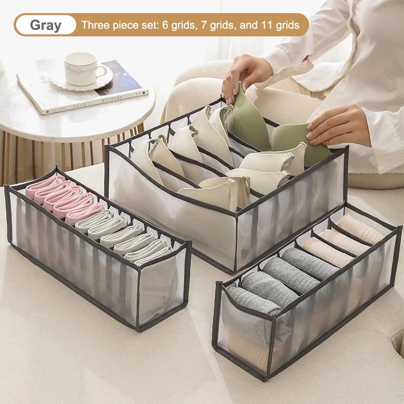 Folding Fabric Drawer Storage Box – Underwear & Socks