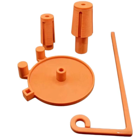 3D Printed Vertical Large Spool Holder for Sewing Machines Sewing Machine Accessory Oasis Select Orange