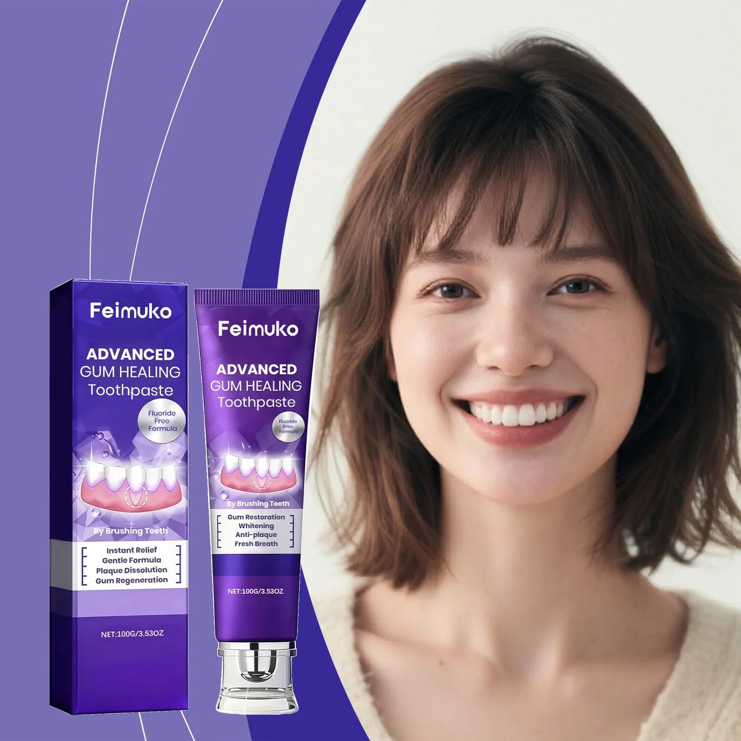 FEIMUKO Anti-Cavity Toothpaste – Enamel Repair & Gum Care