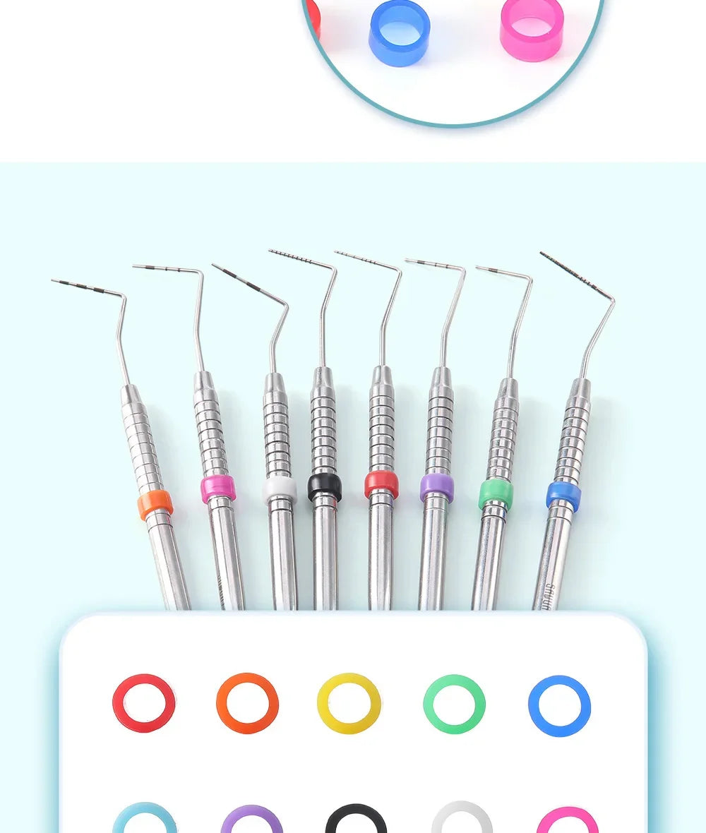 100pcs Autoclavable Dental Silicone Color Code Rings | Orthodontic