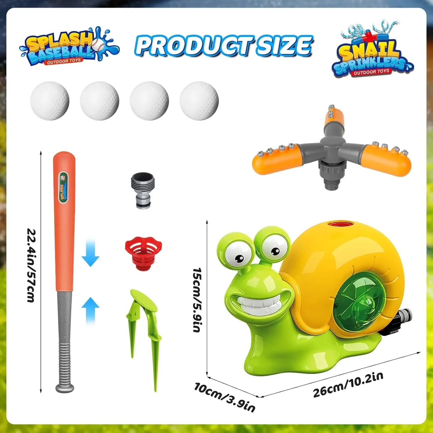 Dinosaur Water Sprinkler for Kids – Outdoor Summer Yard Toy