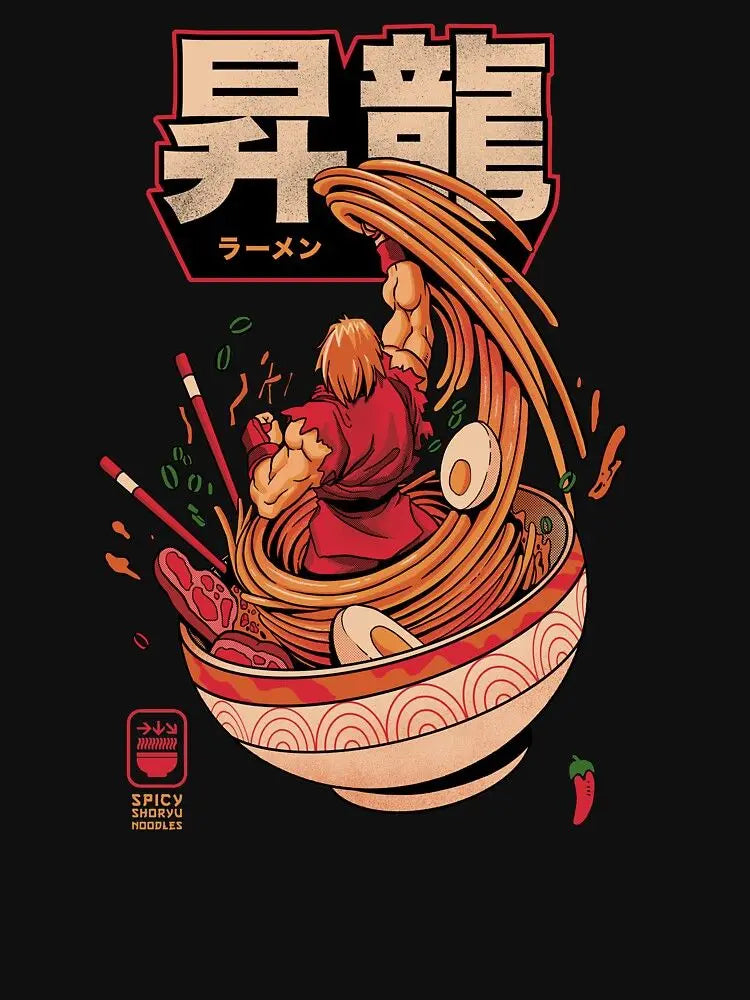 Kawaii Japan Ramen Sushi Vintage Canvas Wall Art Poster