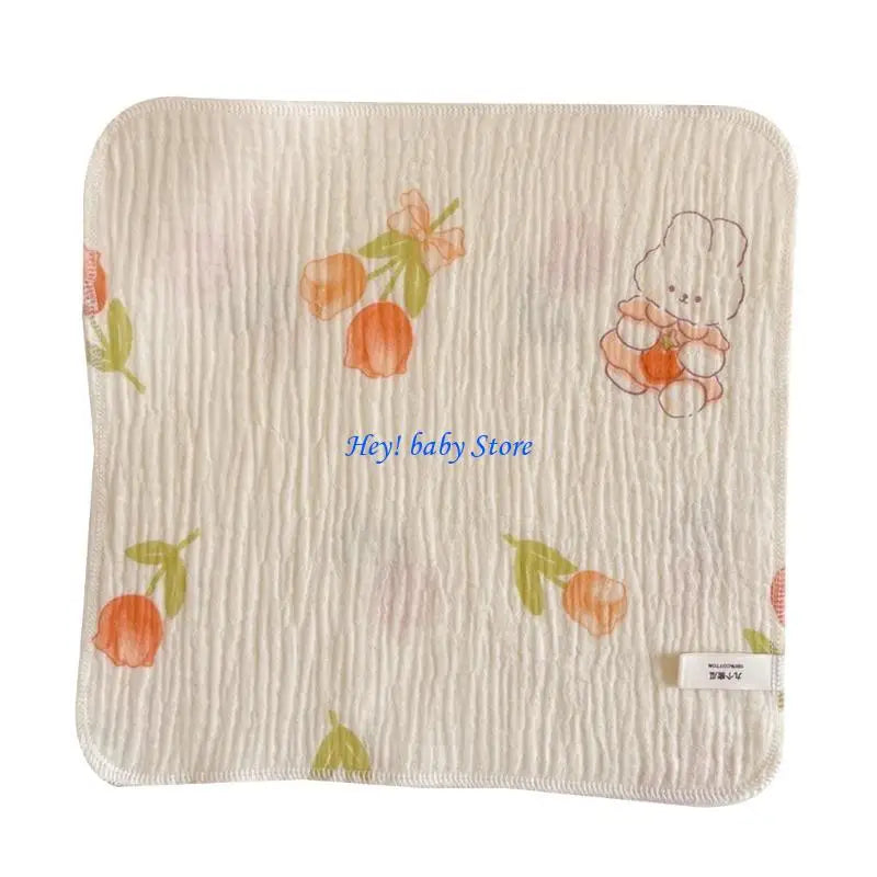 4-Layer Muslin Baby Burp Cloths | Soft Newborn Washcloths