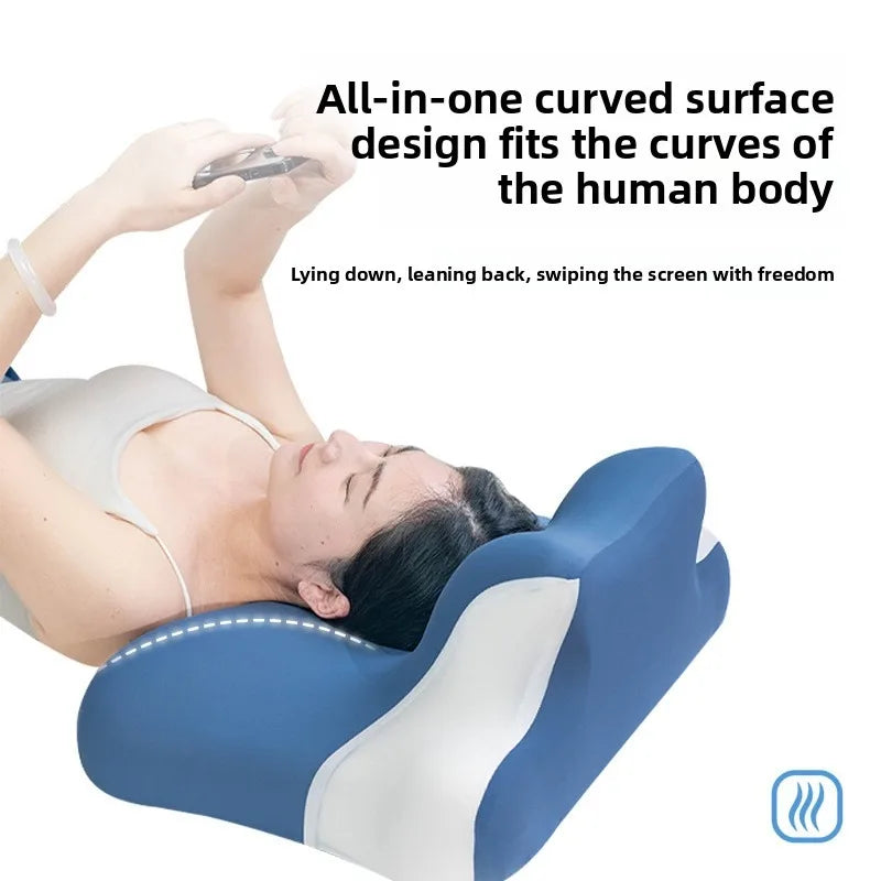 Big Size Multifunctional Position Pillow Sleeping Book PillowCervical Protection Pillow Comfortable Wedge-shaped Pillow Massage Peaceful Pleasures Health and Wellness