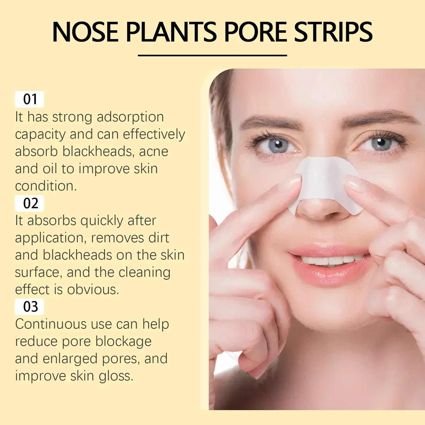 EELHOE Blackhead Remover Peel-Off Nose Strips – Deep Pore Cleanse