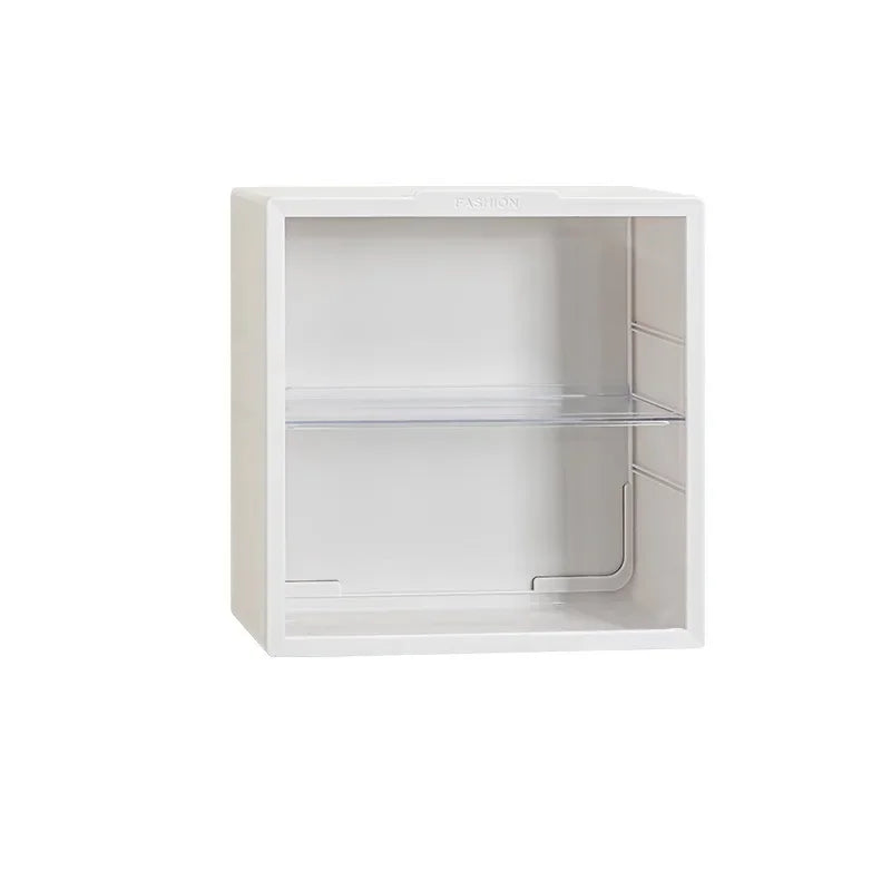 Plush Doll Display Case 2/3-Tier Dustproof | 28cm Cream/White