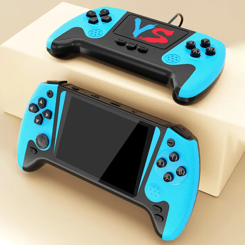 Q21 Retro Portable Game Console, 3.5-inch LCD Screen, Preloaded with 500 Games, Supports TV Connection for Single-Player Gaming Peaceful Pleasures Health and Wellness Q21-Blue