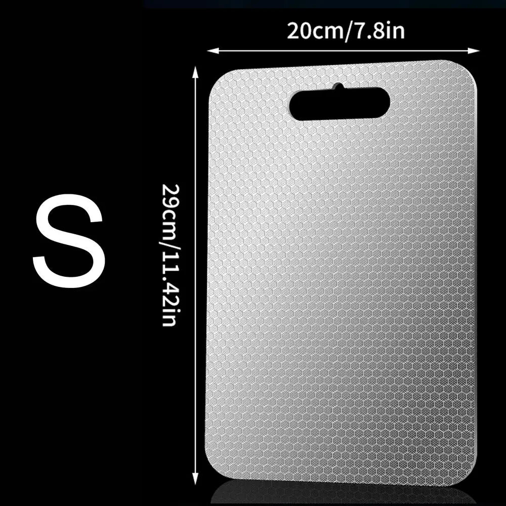 Double-Sided Stainless Steel Cutting Board | Dishwasher Safe Stainless Steel Cutting Board Peaceful Pleasures Health and Wellness China Mainland S