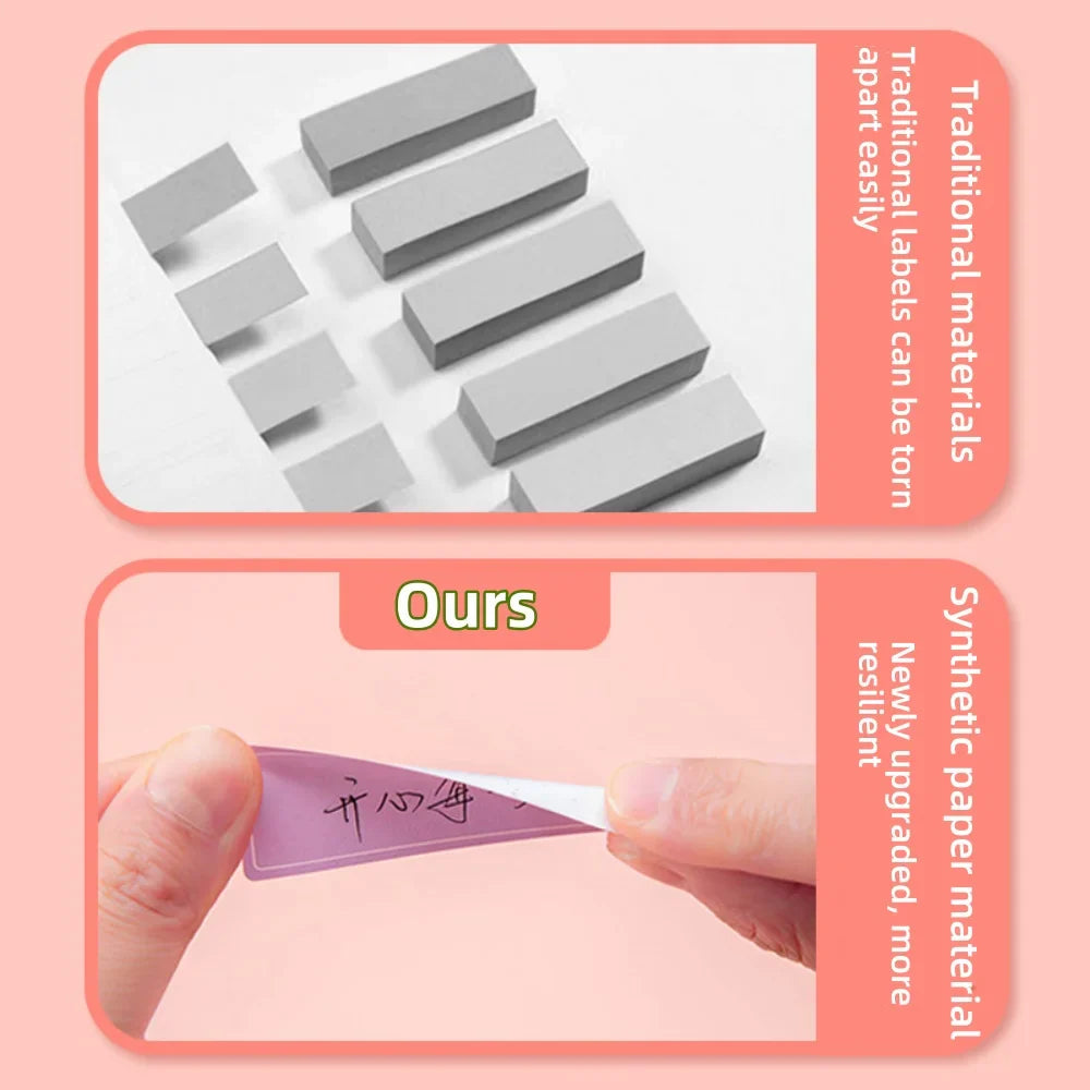 500 Waterproof Color-Coding Removable Labels for Organization