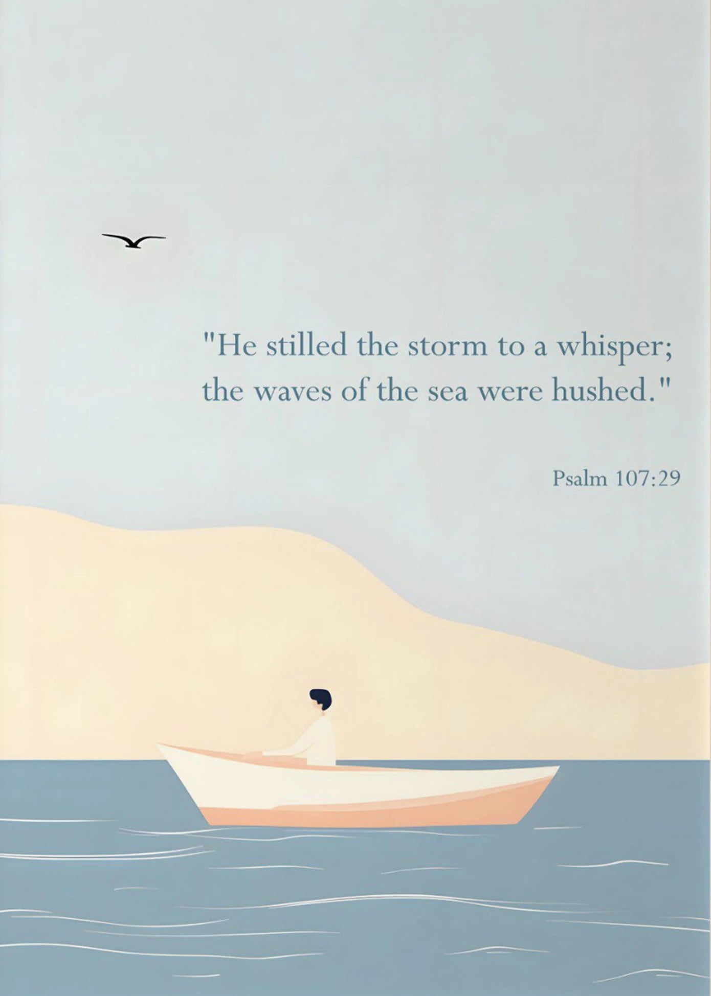 Christian Cross Canvas Wall Art | Bible Verse Baptism Gift