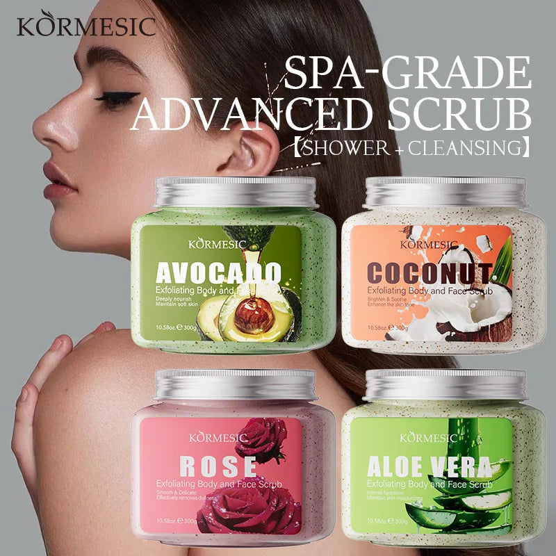Avocado Facial Scrub Body Cream – Exfoliating Moisturizer