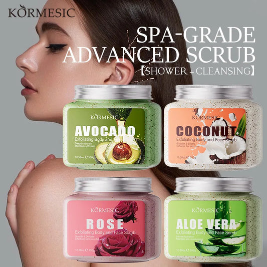 Avocado Facial Scrub Body Cream – Exfoliating Moisturizer Exfoliating Scrub Cream Peaceful Pleasures Health and Wellness