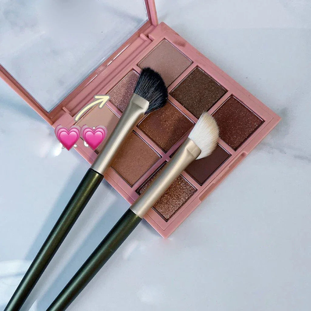 Flat Angled Half Fan-shape Nose Shadow Brushes Professional Soft Eyeshadow Nose Contouring Makeup Brushes Beauty Cosmetics Tools Peaceful Pleasures Health and Wellness
