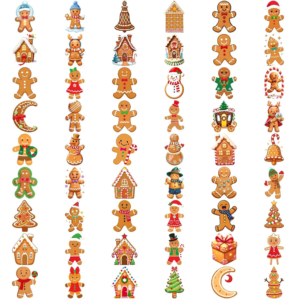 54pcs Christmas Temporary Tattoo Stickers – Waterproof 3D