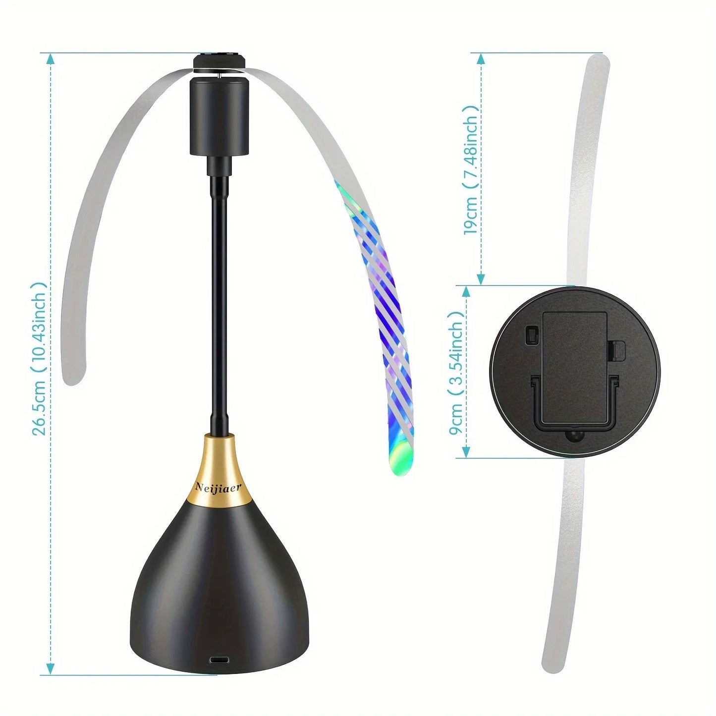 Fly Repellent Fan Soft Blades – USB or Battery Powered