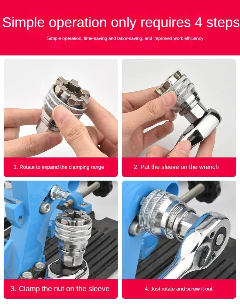 Universal Electric Wrench Sleeve Converter Fits Standard 3 8-3 4'' 10