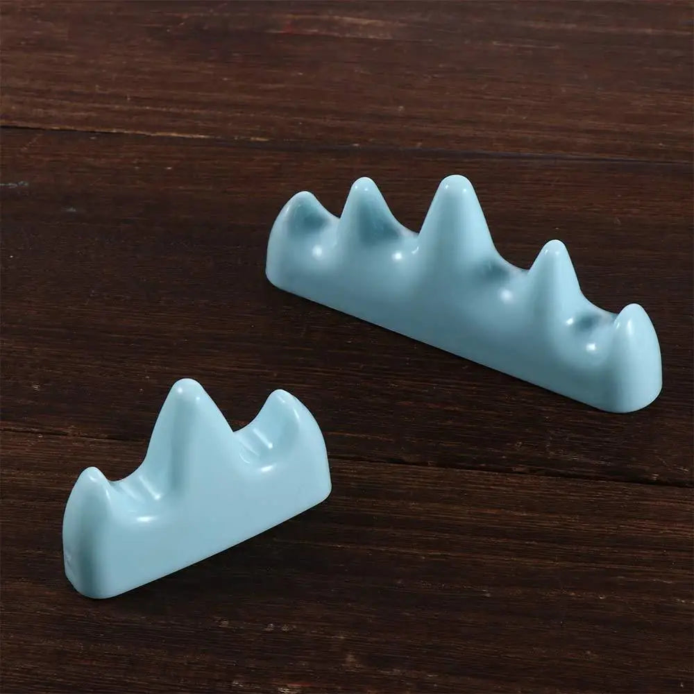 Imitation Jade for Calligraphy,Painting Pen Rest Stand Writing Brush Holder Ink Painting Accessories School Office Supplies Peaceful Pleasures Health and Wellness