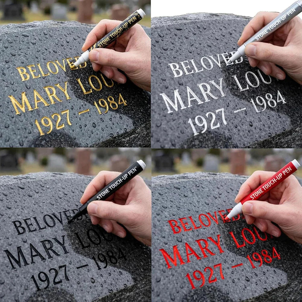 Waterproof Stone Marker Pen | Oil-Based UV-Resistant 12 Colors