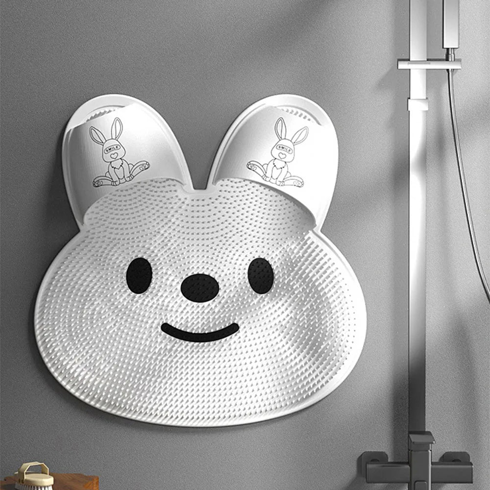 Rabbit Shape Non-Slip Shower & Bath Mat with Suction Cups