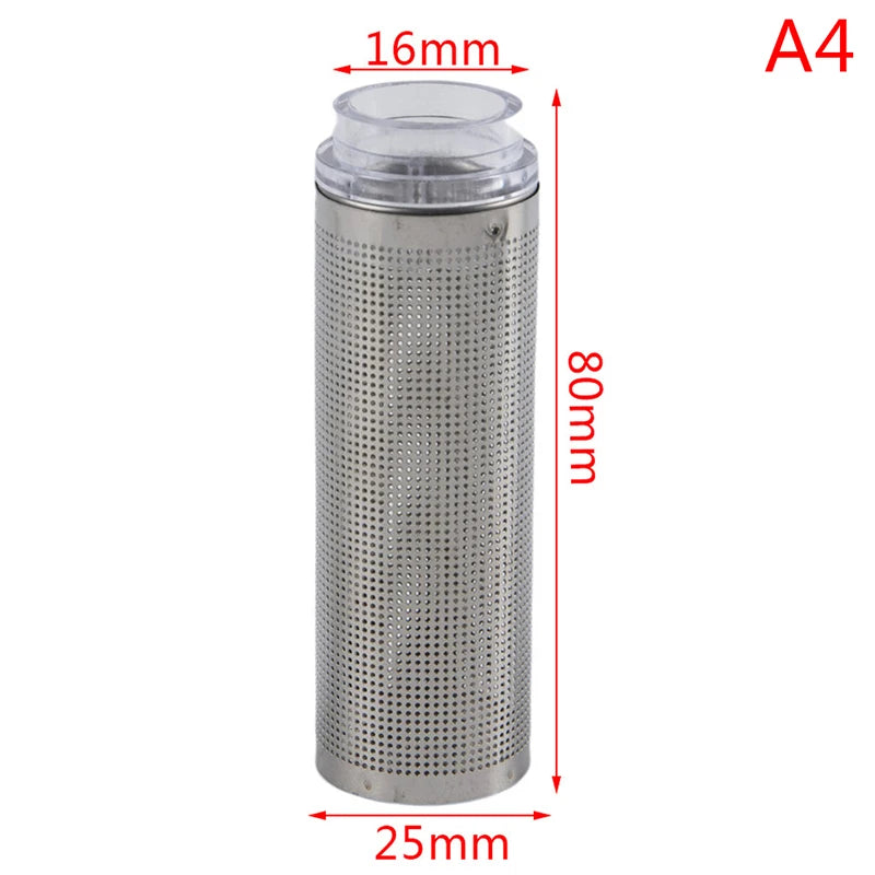 Aquarium Inflow Inlet Filter Stainless Basket Mesh Net Filter Guard Fish Tank Filter Accesories Intake Strainer Pre-Filter Cover Peaceful Pleasures Health and Wellness A4