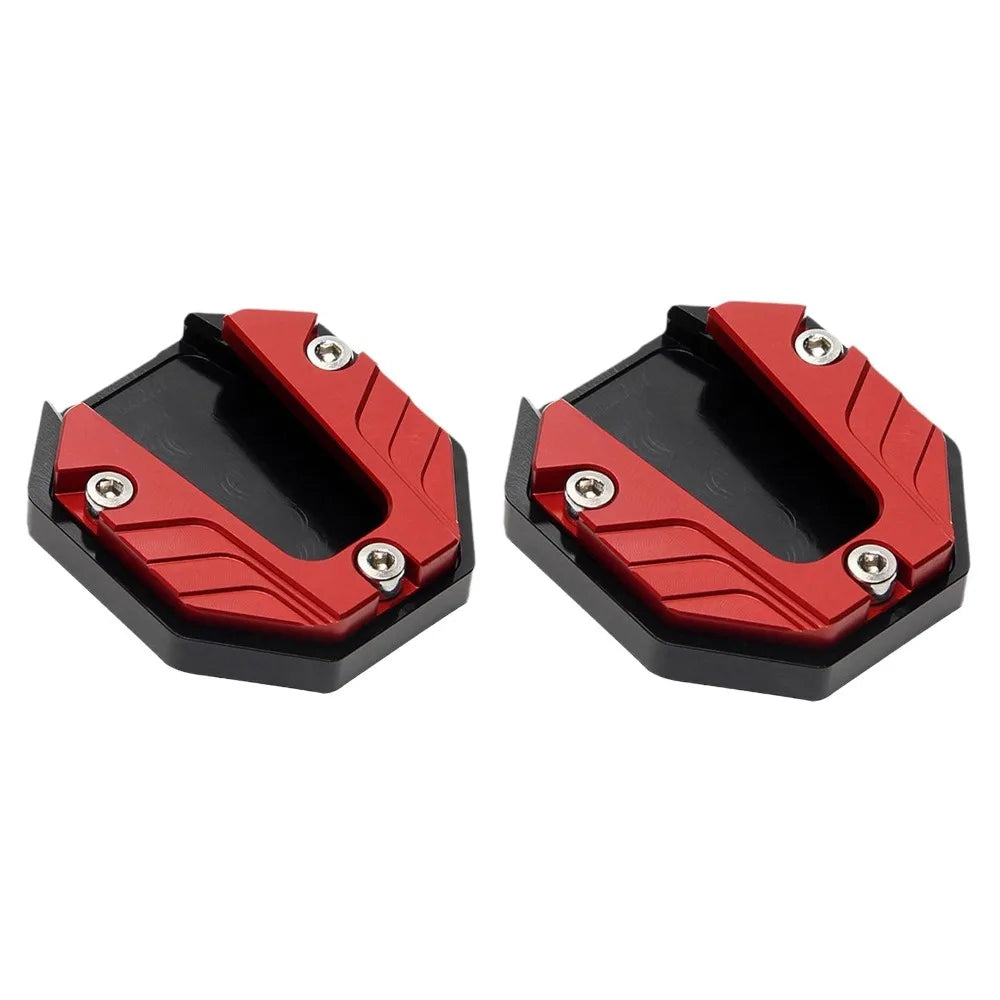 1/2/4pcs Sleeve Electric Vehicle Side Support Enlarge Base Foot Widened Non-slip Side Peg Cover Motorcycle Non-slip Side Support Peaceful Pleasures Health and Wellness 2pcs red