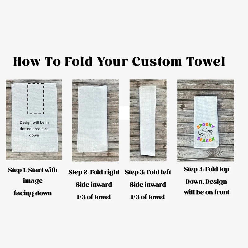 Personalized Halloween Dish Towel | Custom Hostess Gift