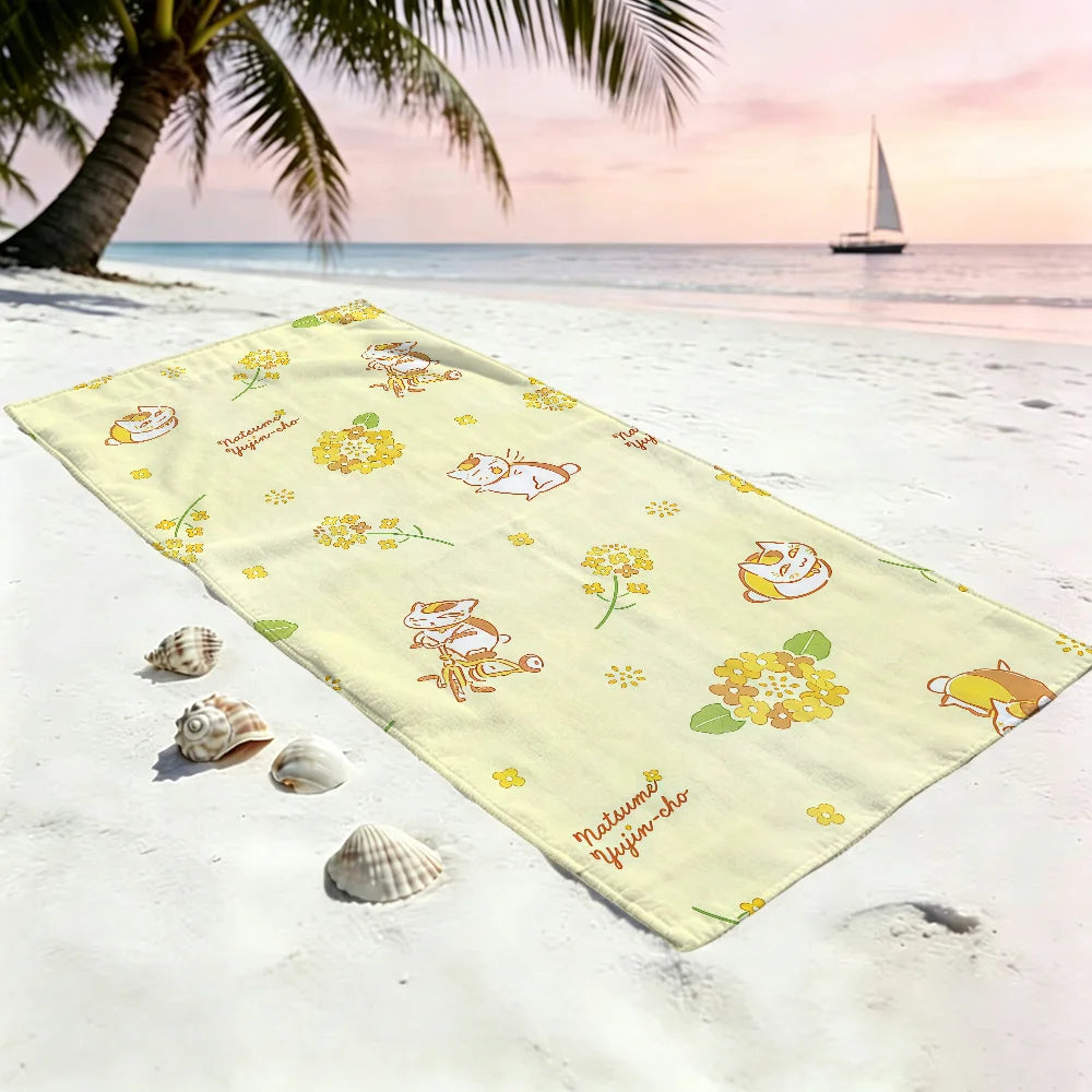 Nyanko-Sensei Natsume's Book of Friends Quick-Dry Beach Towel