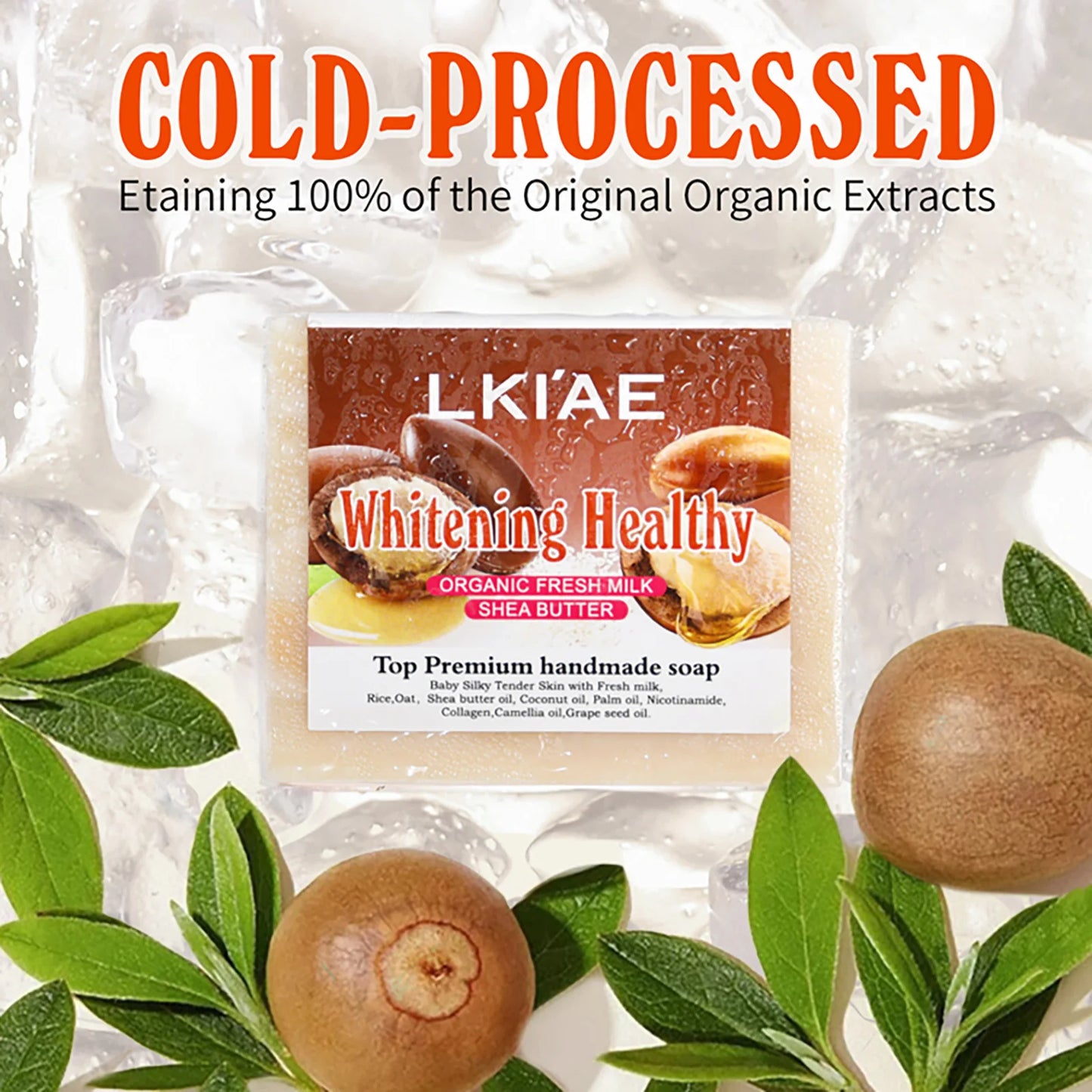 AILKE Organic Milk & Shea Butter Whitening Soap Bar 150g