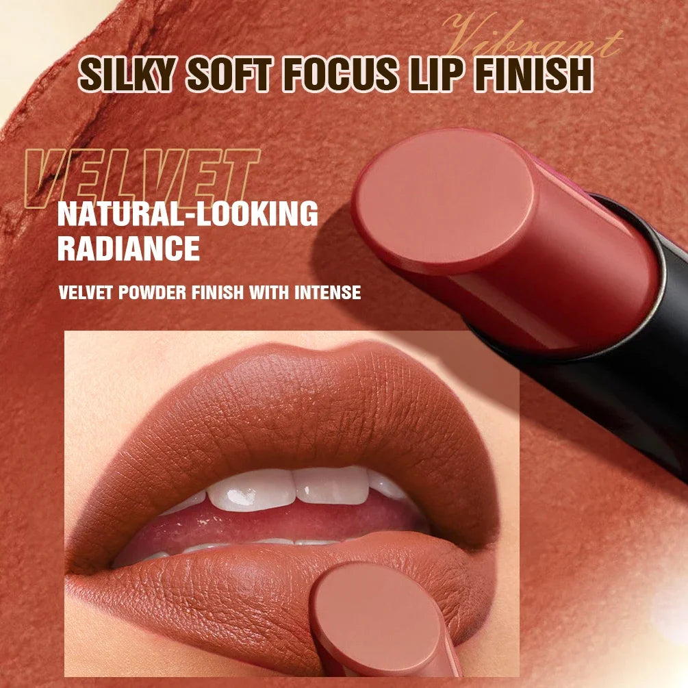 QIBEST 6 Colors Matte Lipstick Sets Lasting Moisturizing Nude Sculpting Lipstick Pencil Makeup Hydrating Lip Stain Tint Cosmetic Peaceful Pleasures Health and Wellness