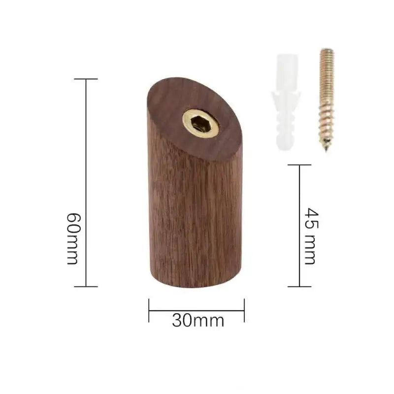 Wall Hanger Wood Hook Beech Holder Bathroom Key Coat Rack Kitchen Door Decorative Hook For Home Accessories Gadgets Organization Peaceful Pleasures Health and Wellness A Brown