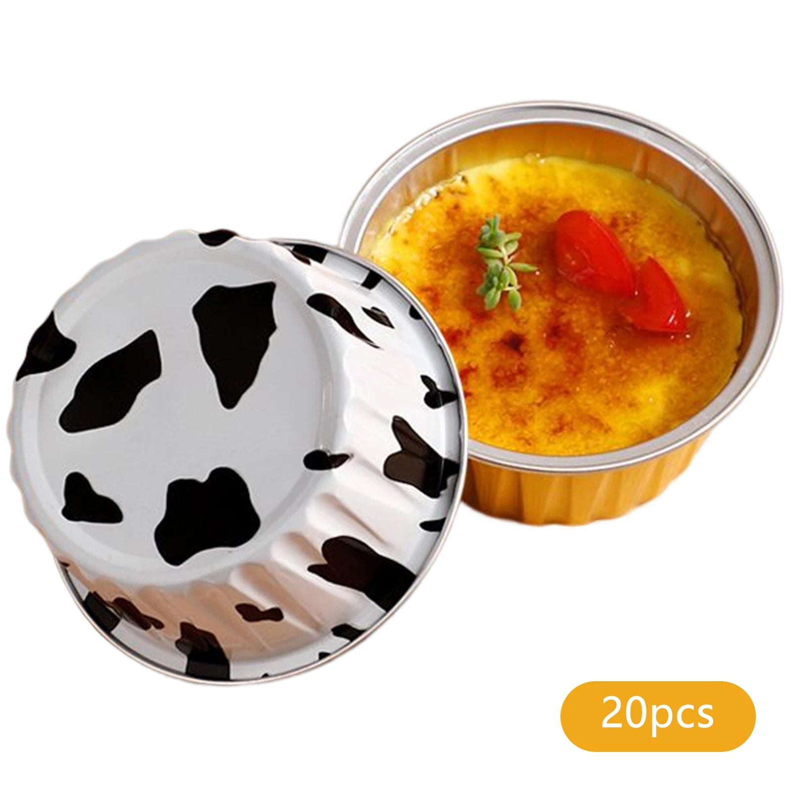 20pcs Aluminum Foil Cups High and Low Temperature Resistance Cup for Party Camping Cooking Peaceful Pleasures Health and Wellness B