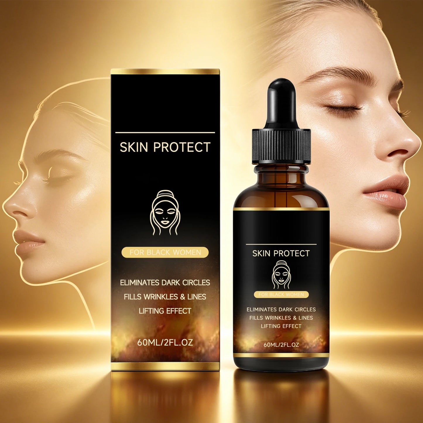 Fade Fine Lines Face Serum Firming Lifting Dark Circle Eliminating Brightening Skin Tone Moisturizing Hydrating Dull Skin Care Peaceful Pleasures Health and Wellness
