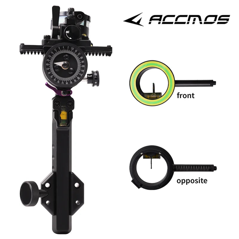 Archery 1 Pin Bow Sight Single Needle Aiming Fast Point Long Bar