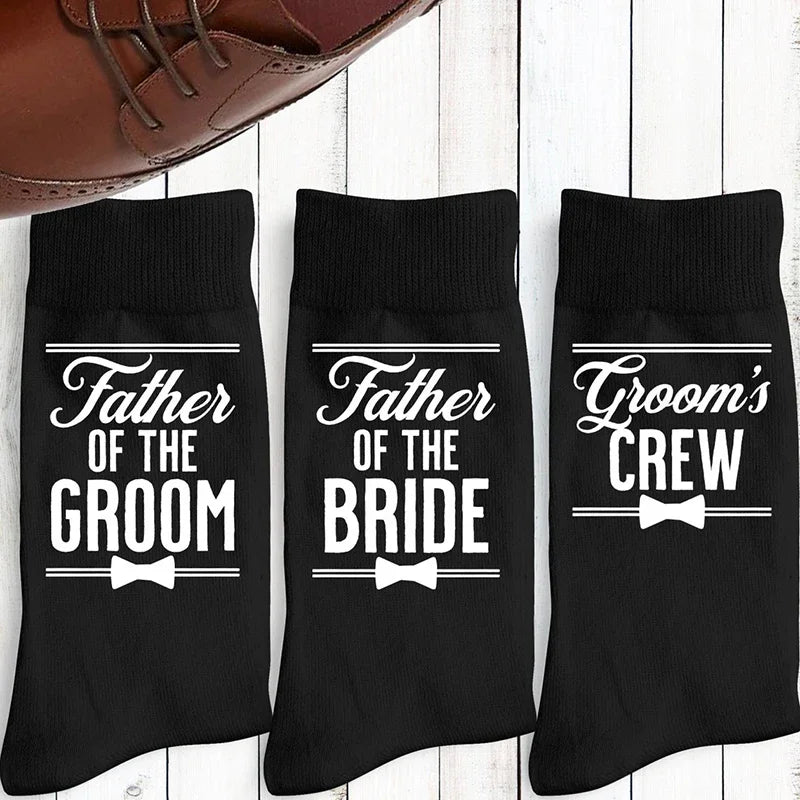 Wedding Party Socks | Groomsman, Best Man & Father of Bride Gift