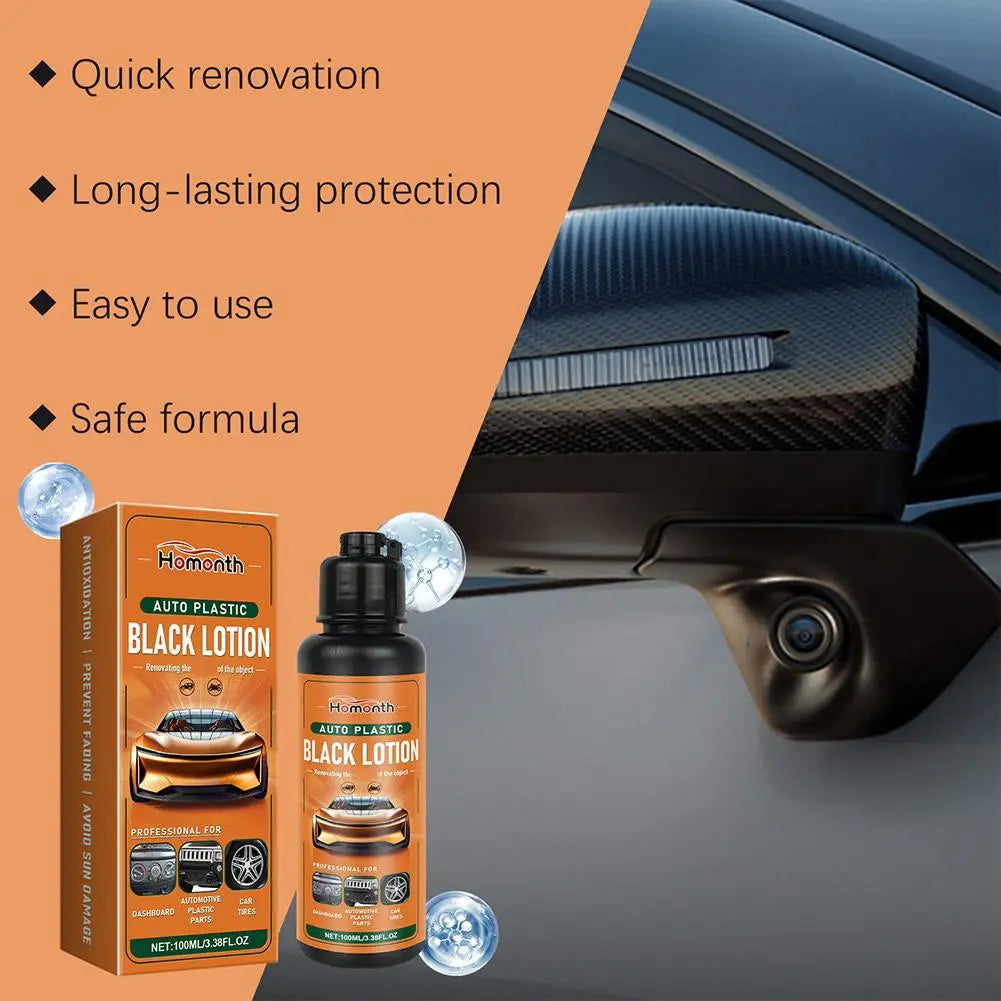 100ml Car Plastic Restorer Back To Black Gloss Auto Plastic Polish And Repair Coating Renovation Agent For Car Detailing Peaceful Pleasures Health and Wellness