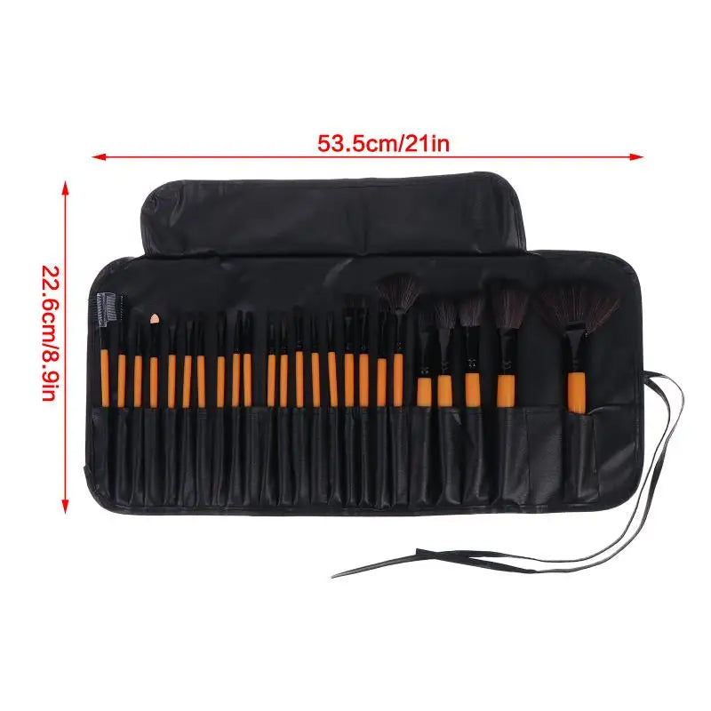 24pcs Makeup Brush Sets Professional Cosmetics Brushes Eyebrow Powder Foundation Shadows Pinceaux Make Up Tools With Storage Bag Peaceful Pleasures Health and Wellness