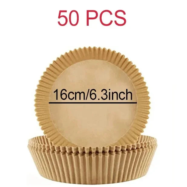 Air Fryer Parchment Paper Liners 30/50 Pcs – Square & Round